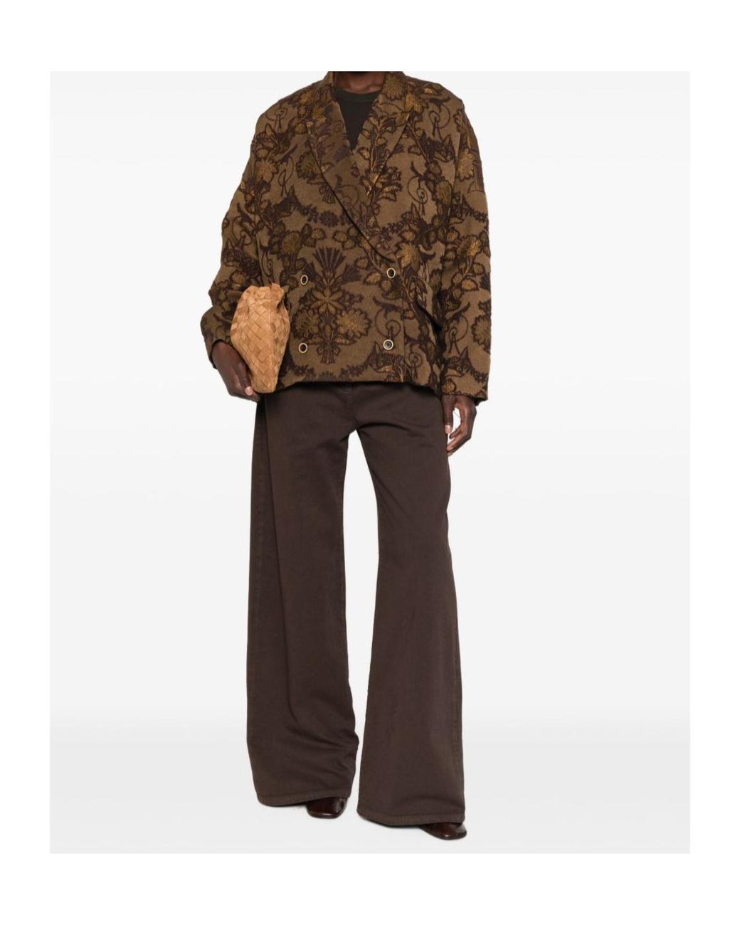 Uma Wang Brown 'Crossword' Jacket