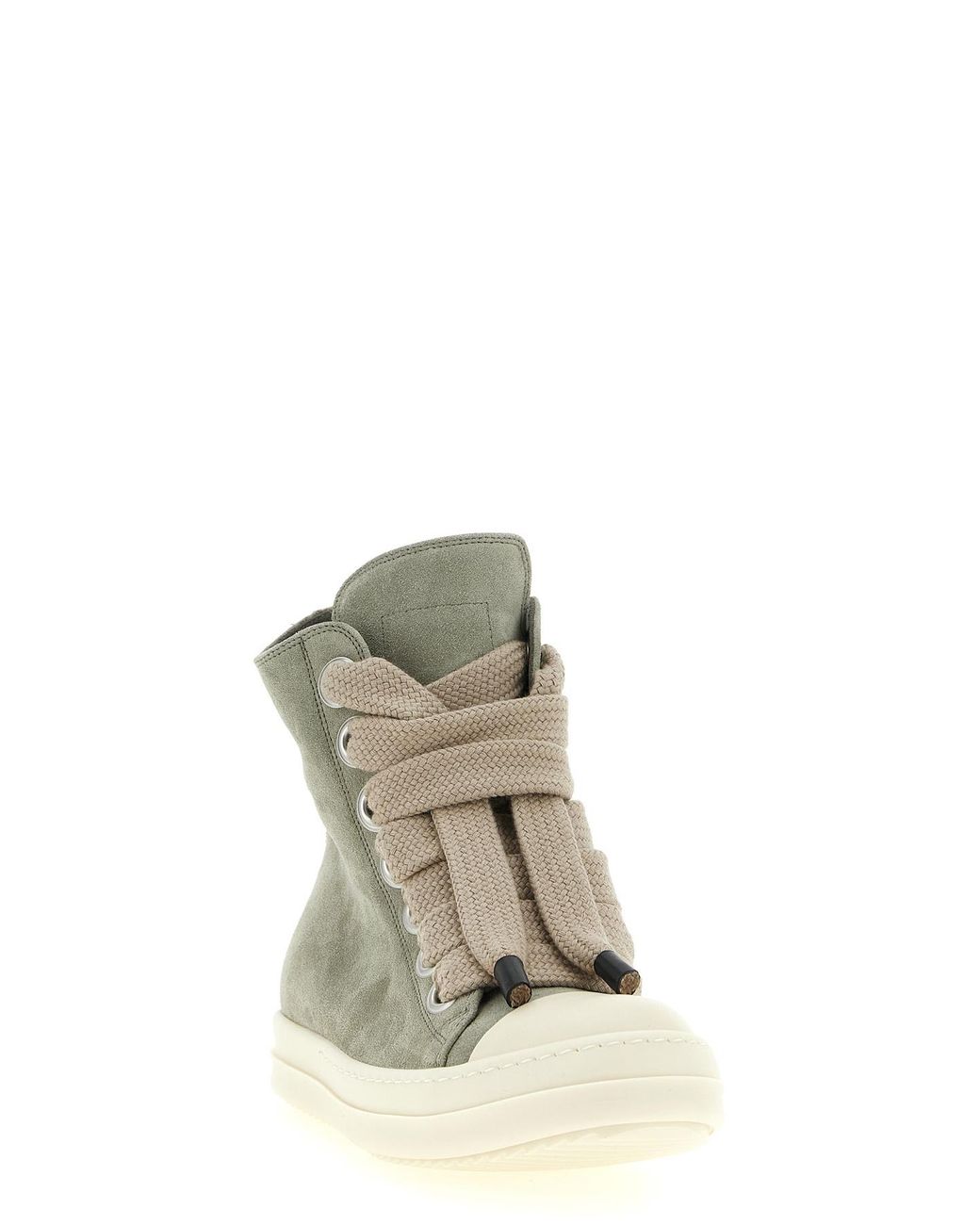 Rick Owens Gray 'Jumbolace Sneaks' Sneakers