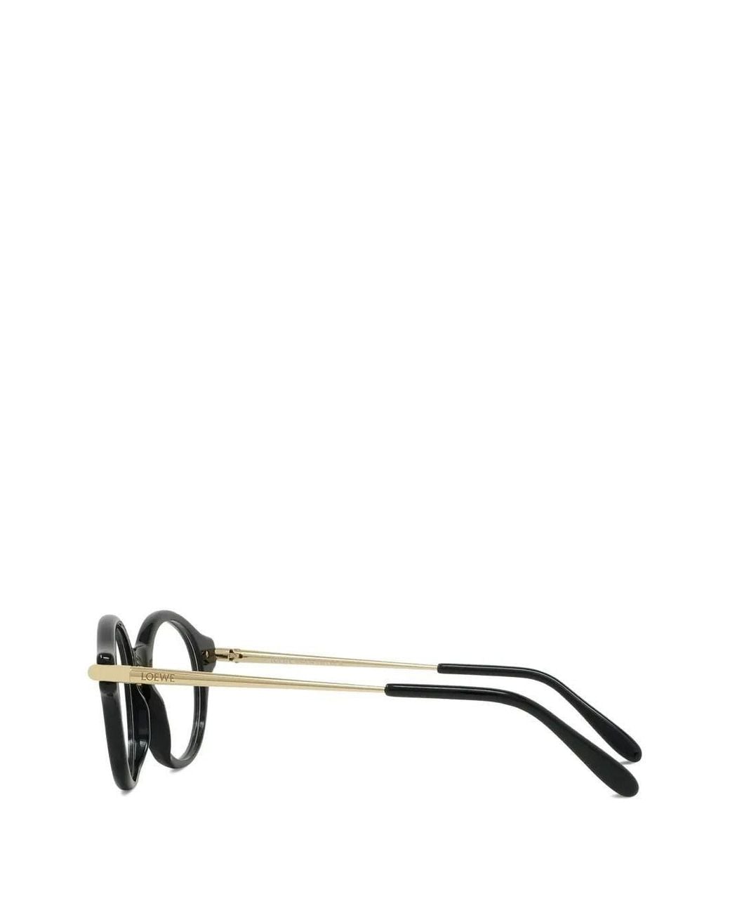 Loewe White Oval Frame Glasses