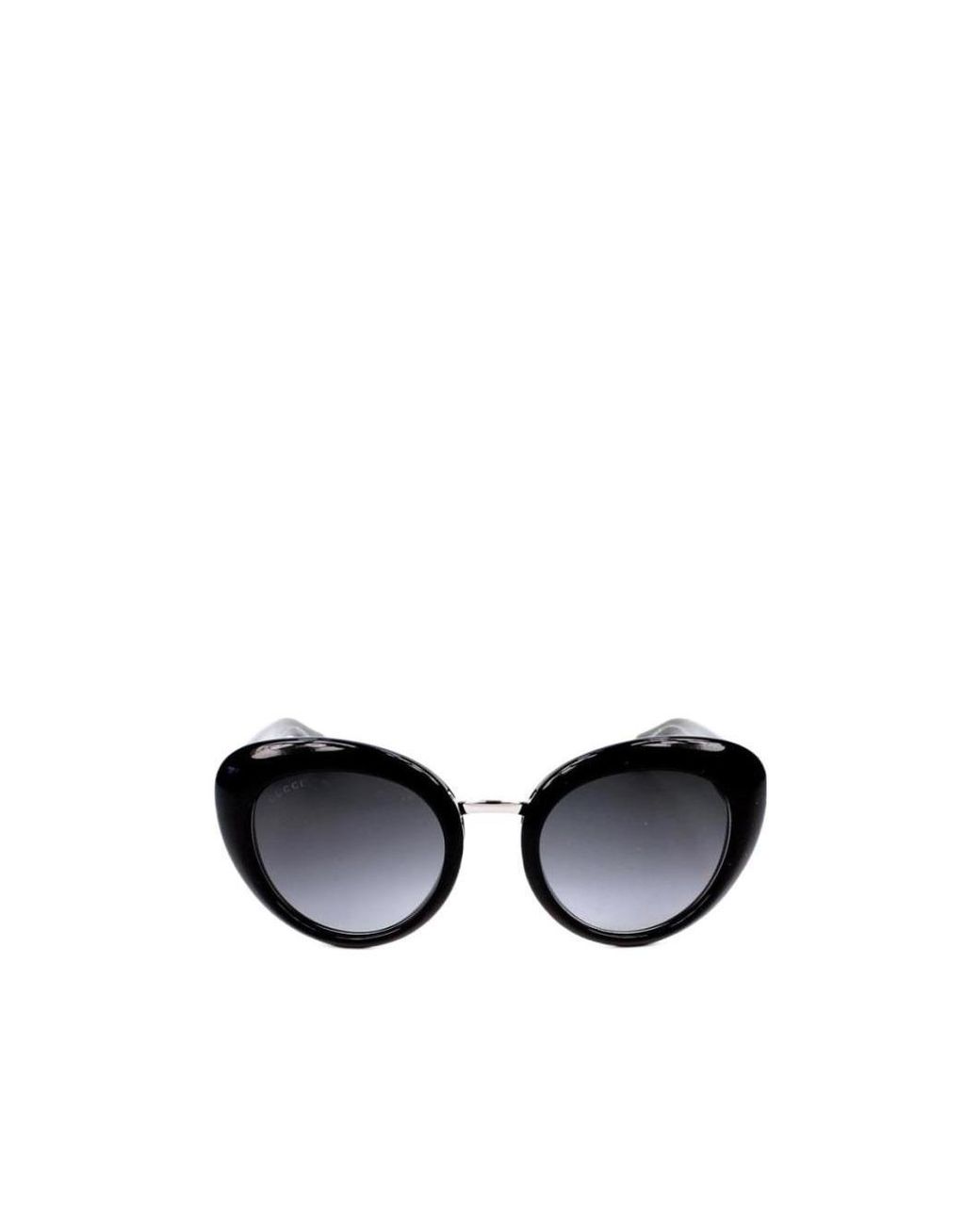 Gucci Black Round-Frame Sunglasses