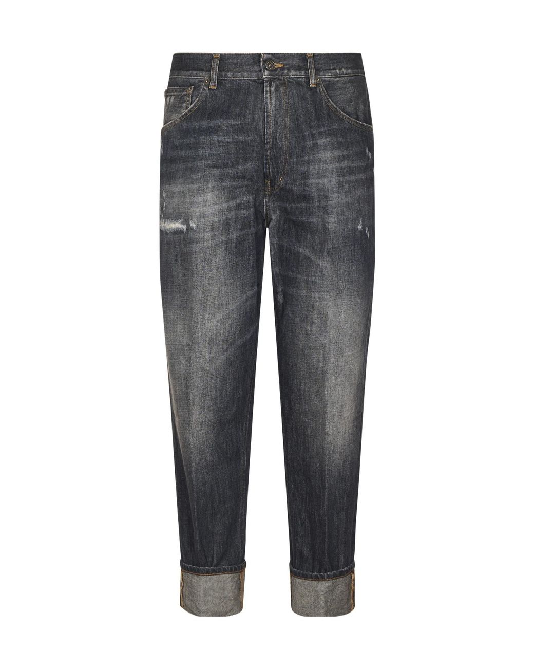 Dondup Gray Paco Loose-Fit Jeans for men