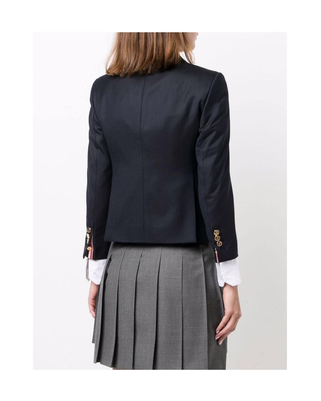 Thom Browne Blue Single-Breasted Tailored Blazer