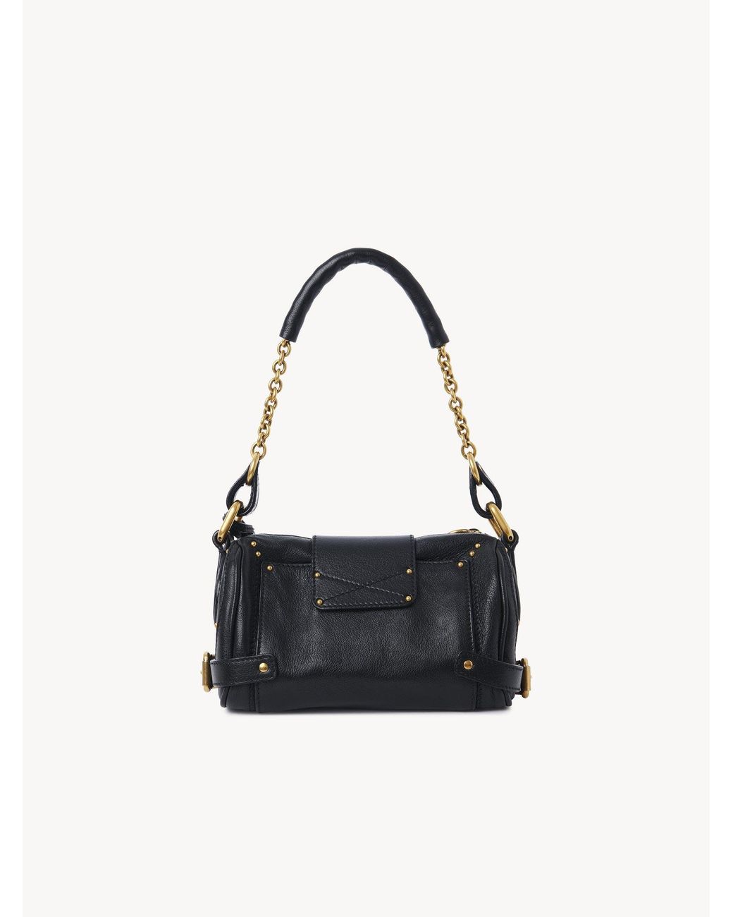 Chloé Black Chloé Paddington Padlock Detailed Small Shoulder Bag