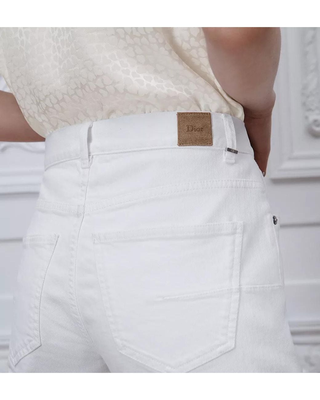 Dior White Skinny Jeans
