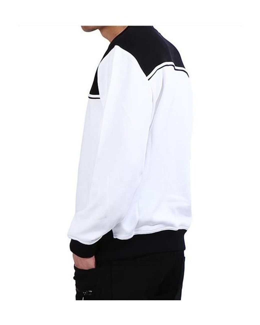 Balmain White Long-Sleeved Sweatshirt for men