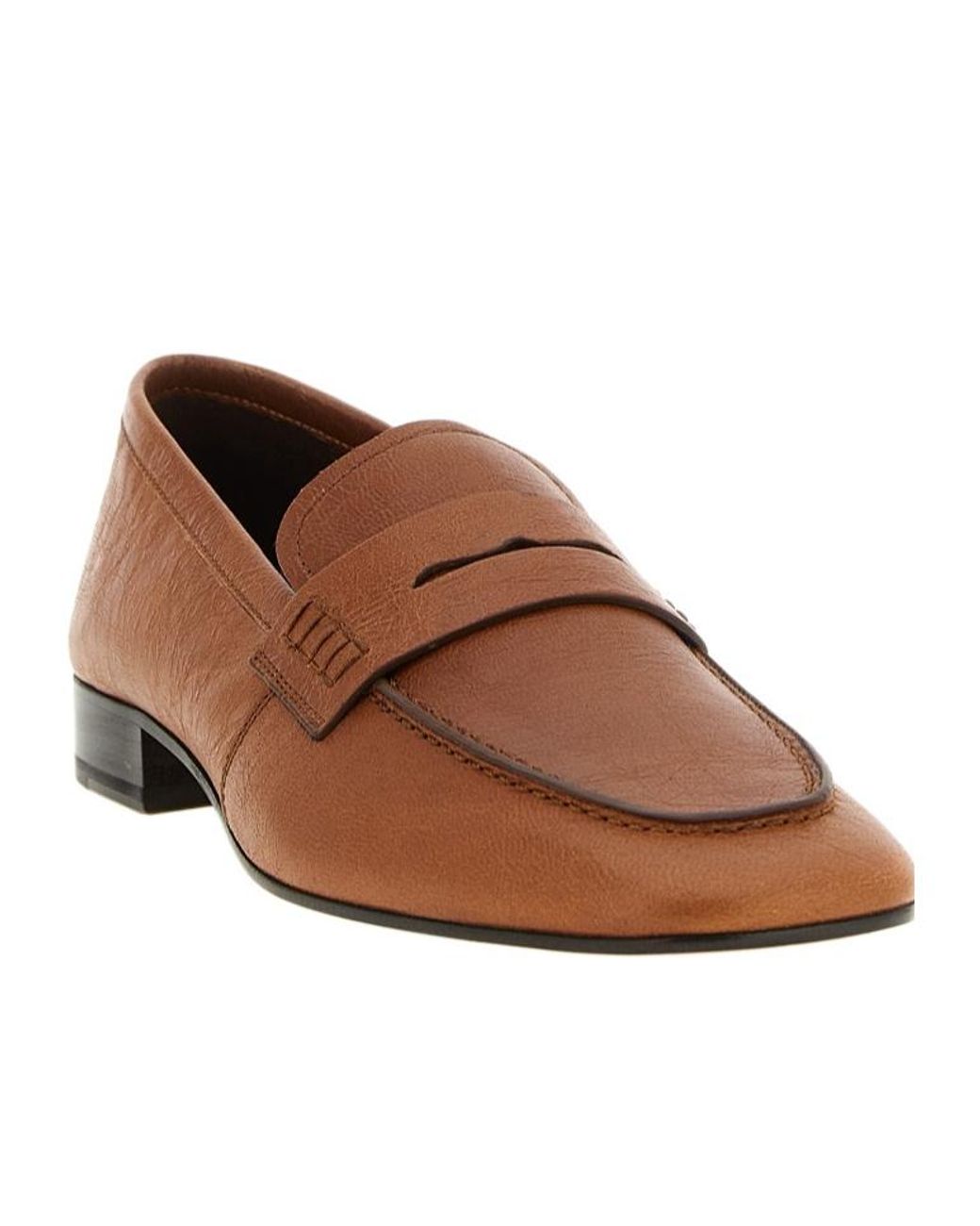 Dries Van Noten Brown Penny Loafers
