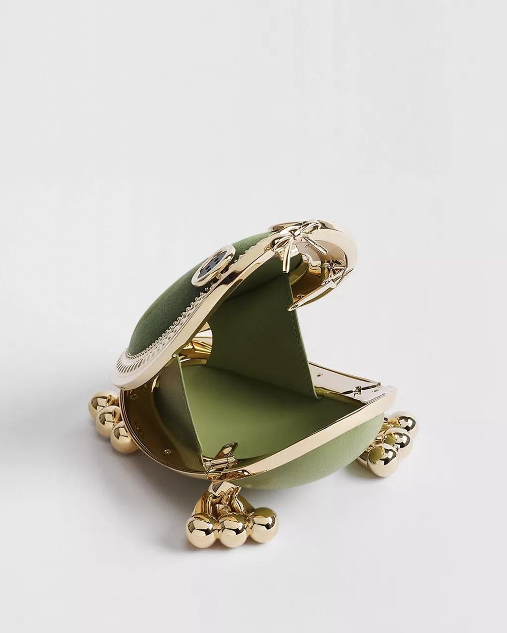 Dior Green Frog Minaudière Bag