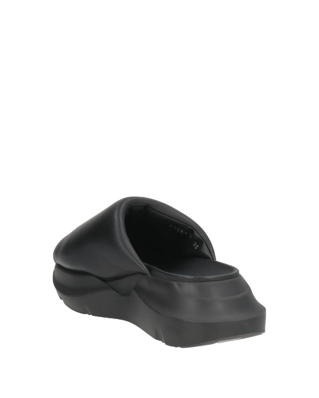 Rick Owens Black Square Toe Sandals