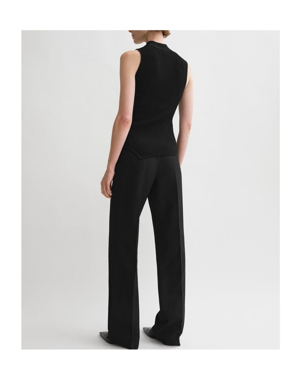 Totême  Black Totême Almaz Ribbed Tank Top