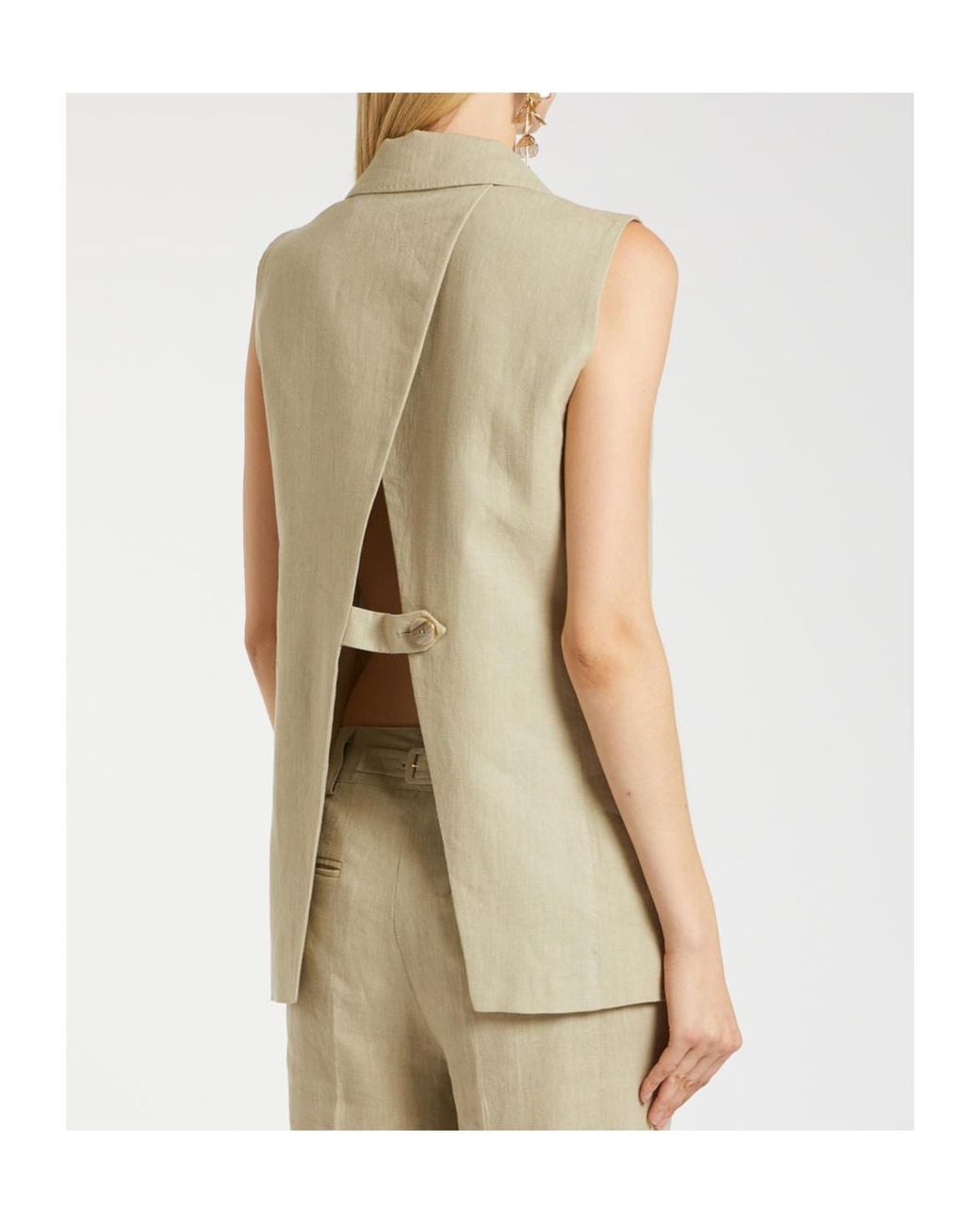 Marella Natural Lapel Vest