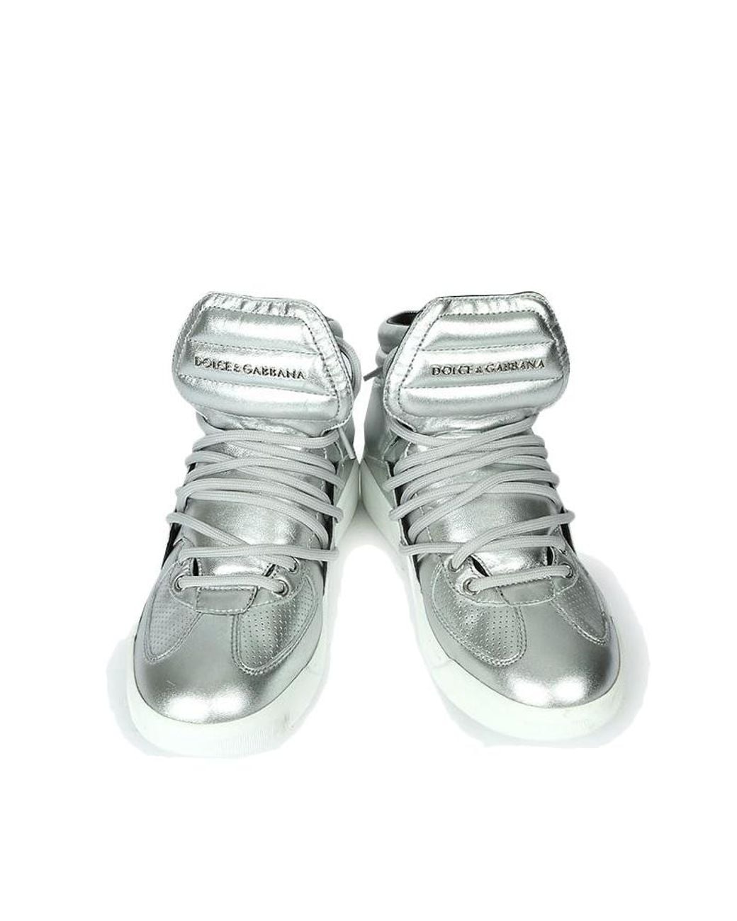 Dolce & Gabbana White Logo-Lacing Casual Sneakers for men