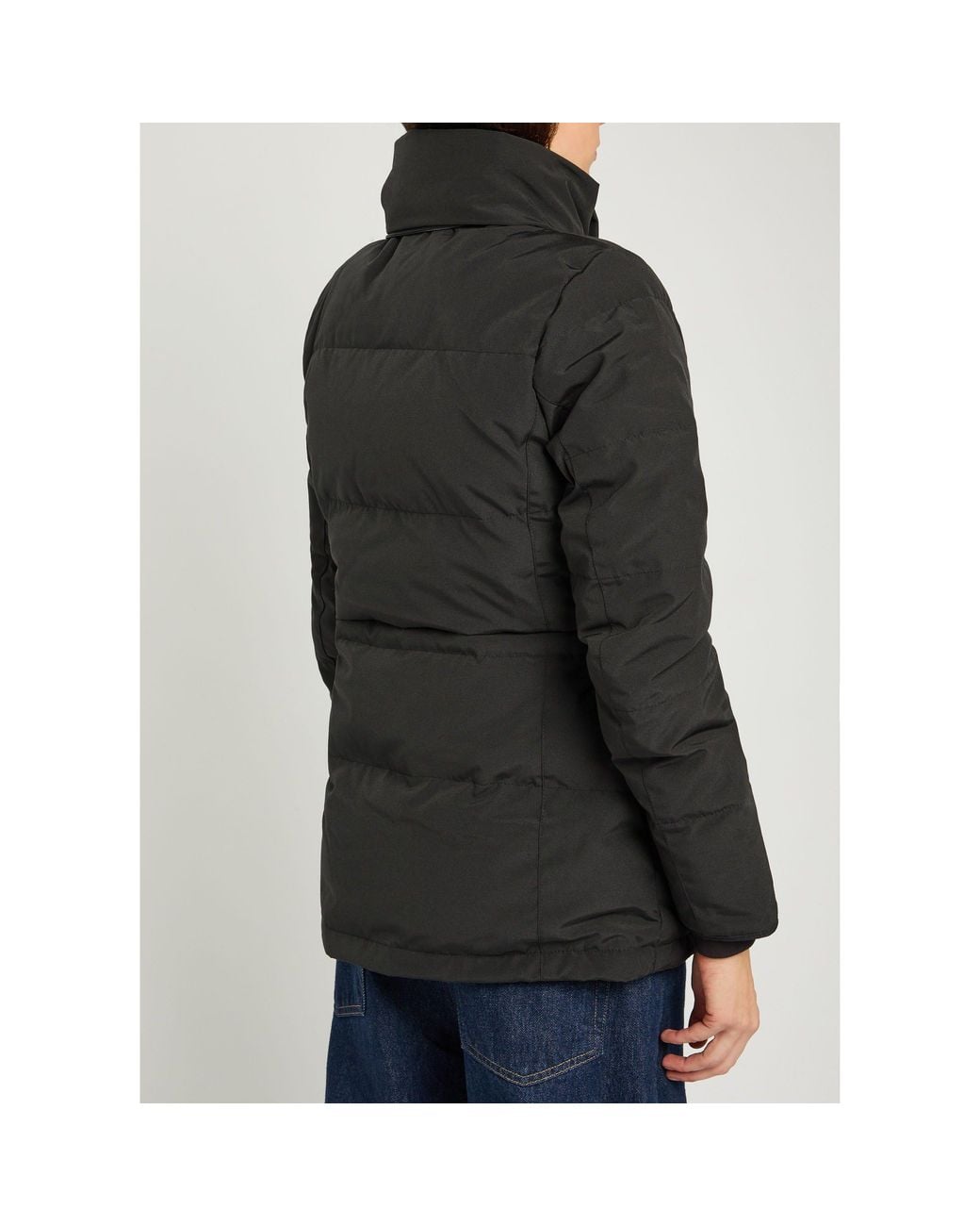 Canada Goose Black Waisted Hooded Down Coat
