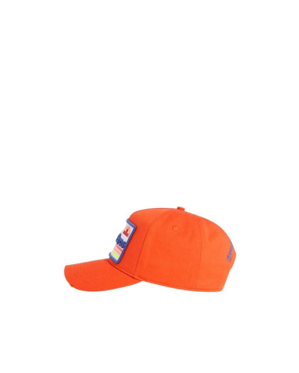 DSquared² Orange Logo Patch Baseball Cap for men