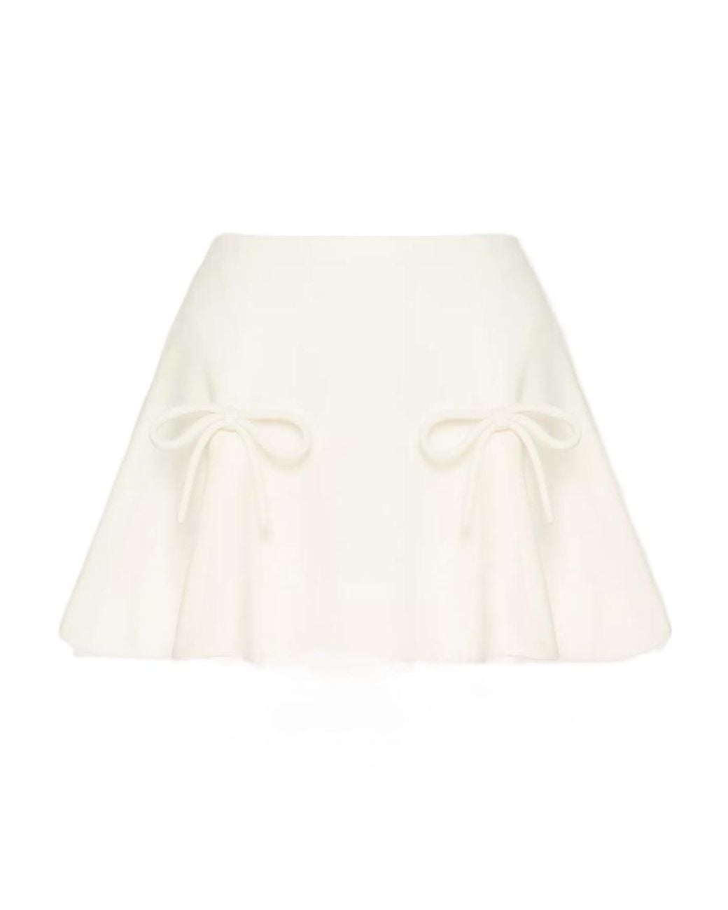 Valentino Natural Crepe Couture Mini Skirt