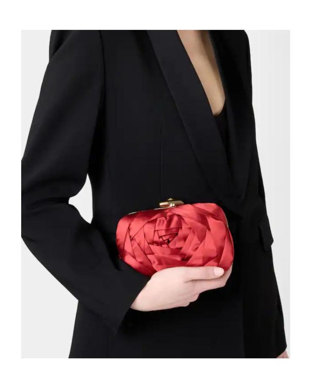 Roger Vivier Red Rose Vivier Clutch