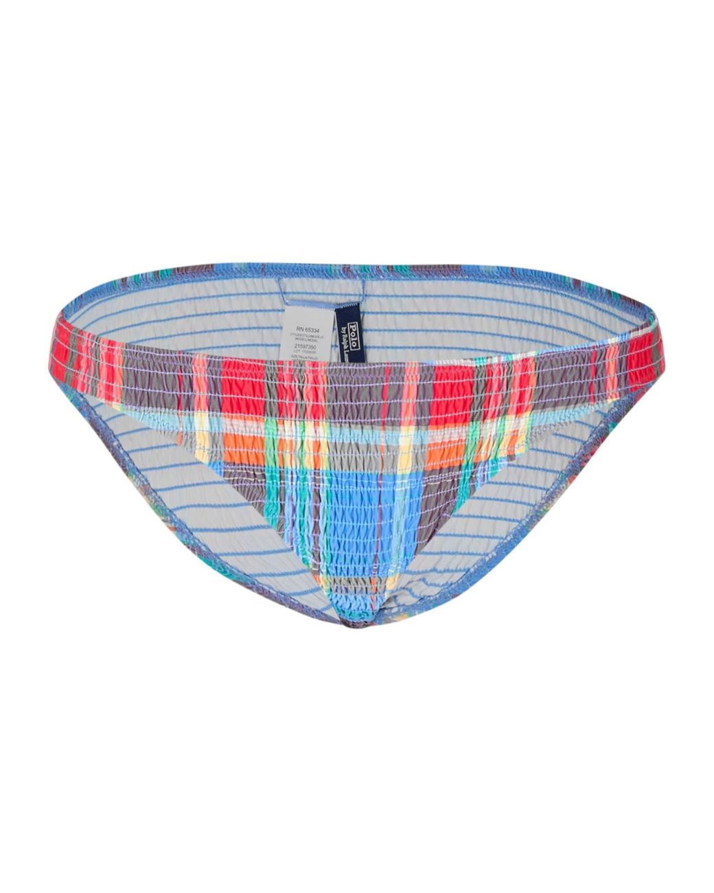 Polo Ralph Lauren Blue Printed Bikini Bottoms