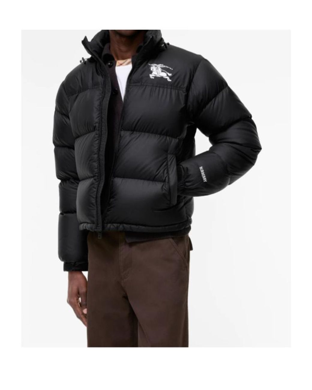 Burberry Black Highlands Puffer Jacket for men
