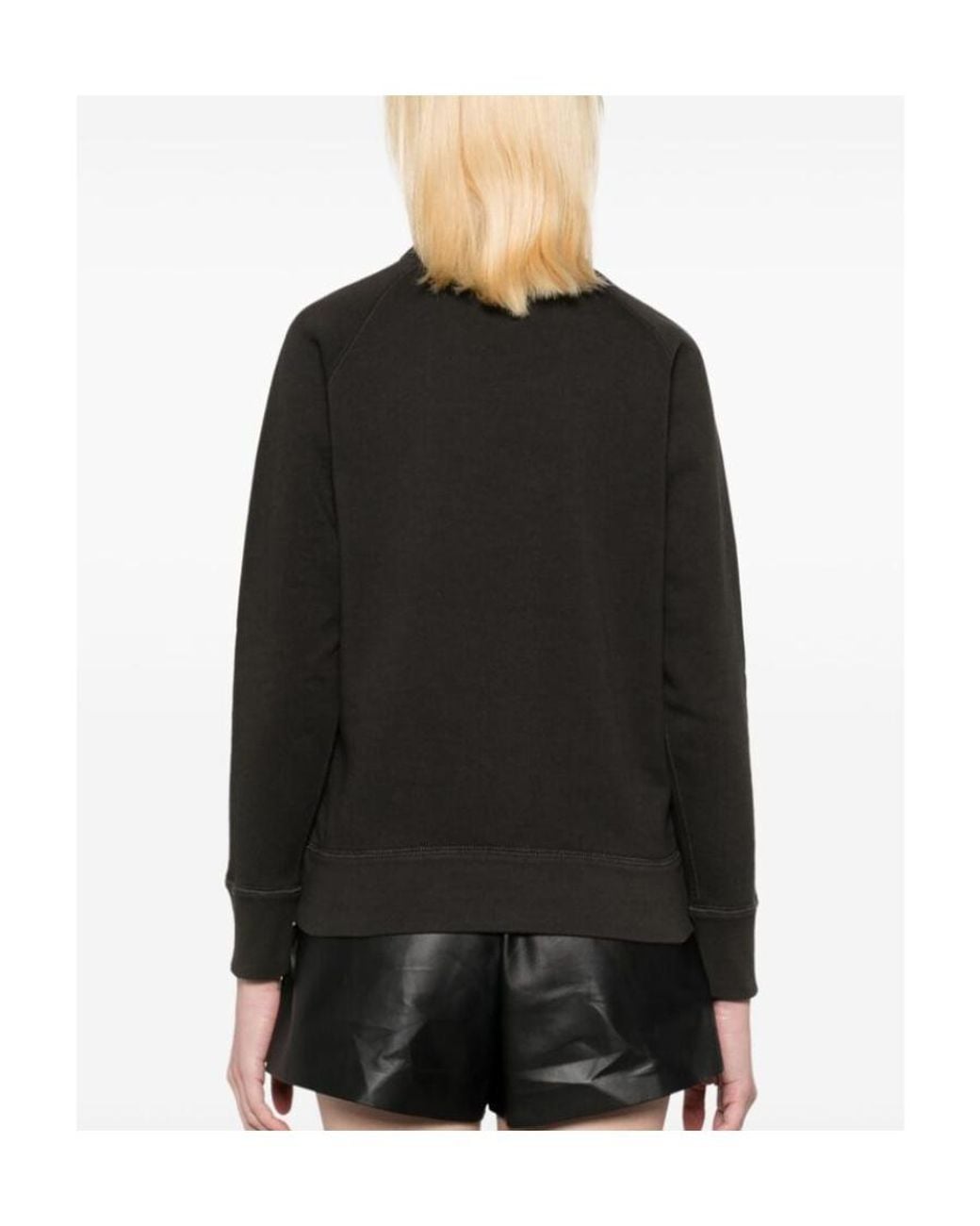 Isabel Marant Black Isabel Marant Étoile Milla Embellished Crewneck Sweatshirt