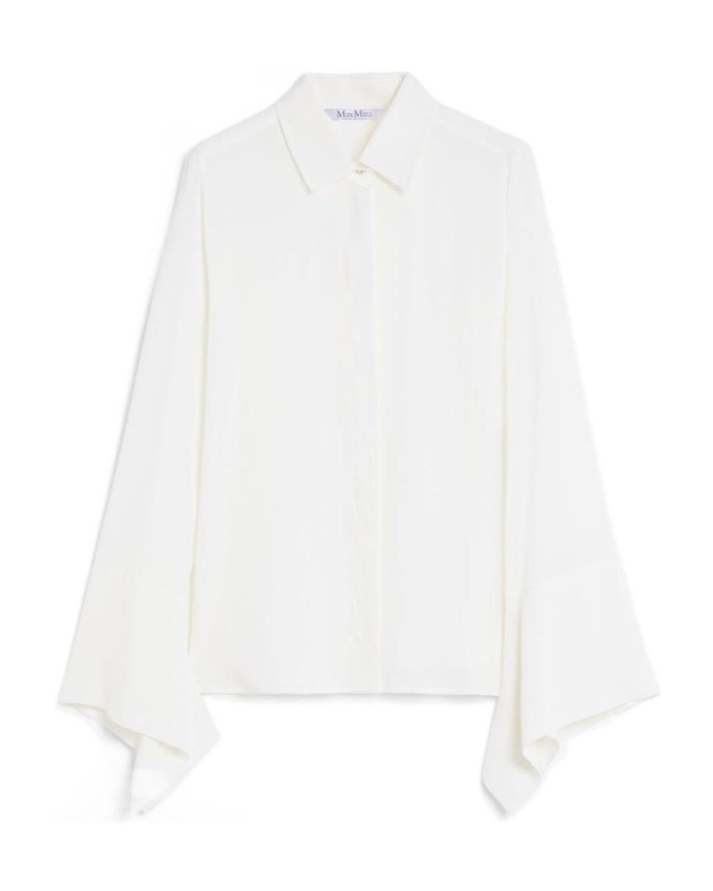 Max Mara White Grecia Long-Sleeved Shirt