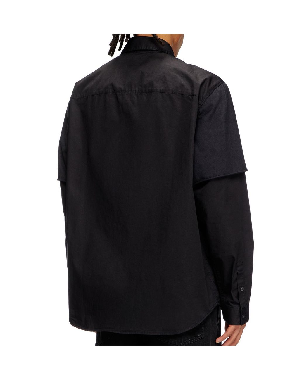 DIESEL Blue S-Gaston-O Layered Shirt for men