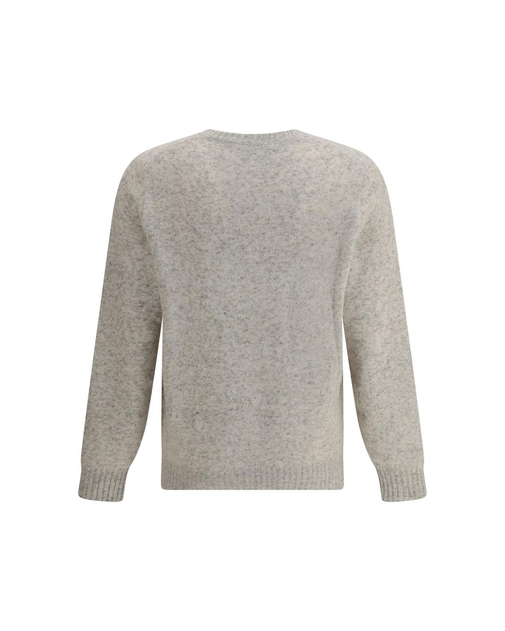 Brunello Cucinelli Gray Crewneck Knitted Jumper for men