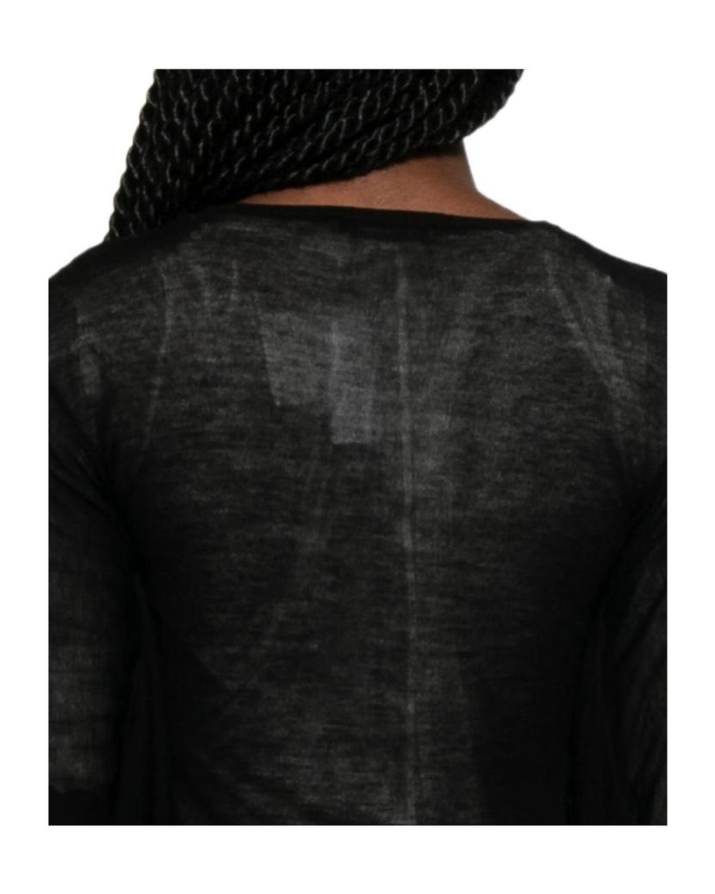 Paloma Wool Black Long Sleeved Crewneck Top
