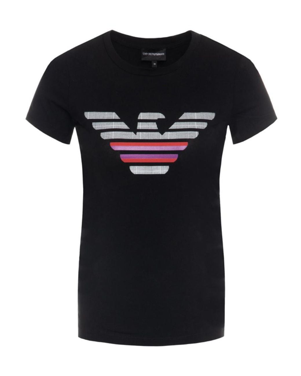 Emporio Armani Black Logo Print T-Shirt