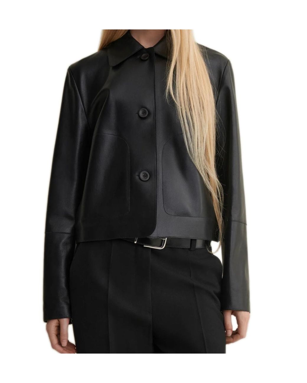 Arma Black Emy Lamb Leather Jacket