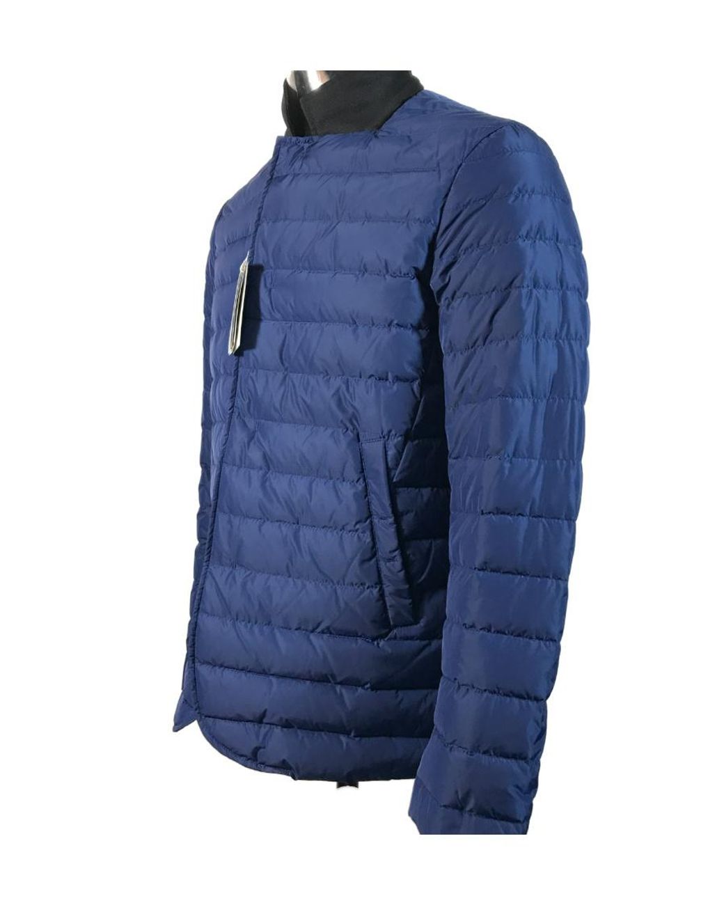 Armani Collezioni Blue Logo Down Jacket for men