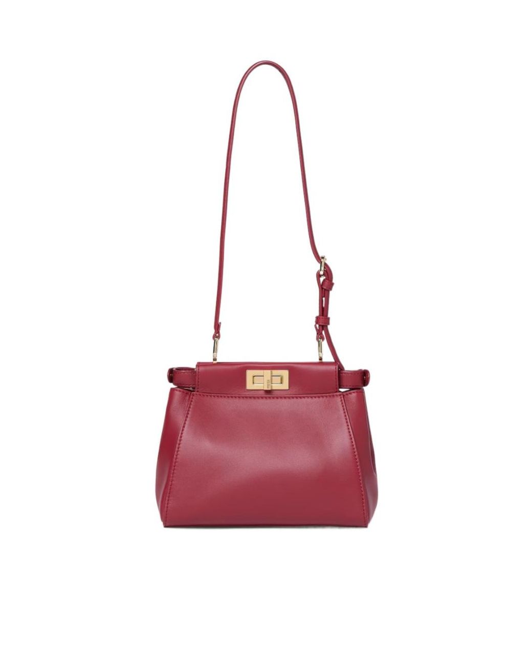 Fendi Red Dark Leather Bag