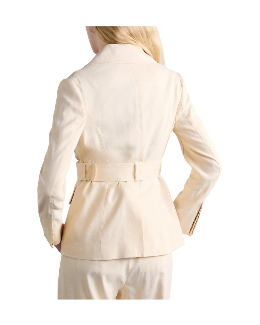 A.L.C. Natural Belted Linen-Blend Twill Jacket
