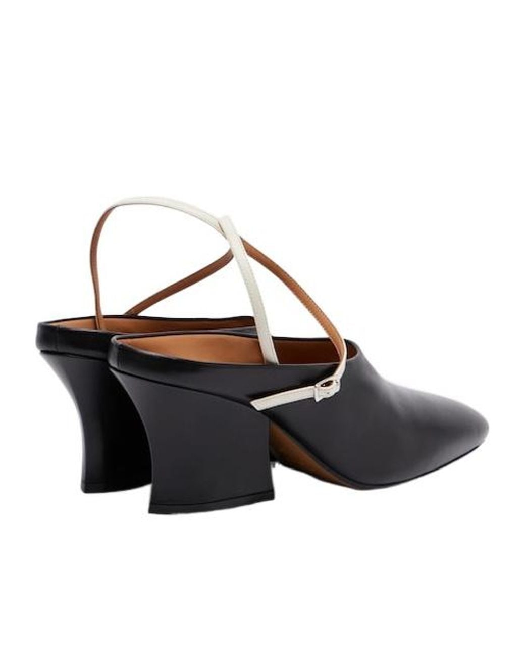 Jil Sander Black Leather Mules