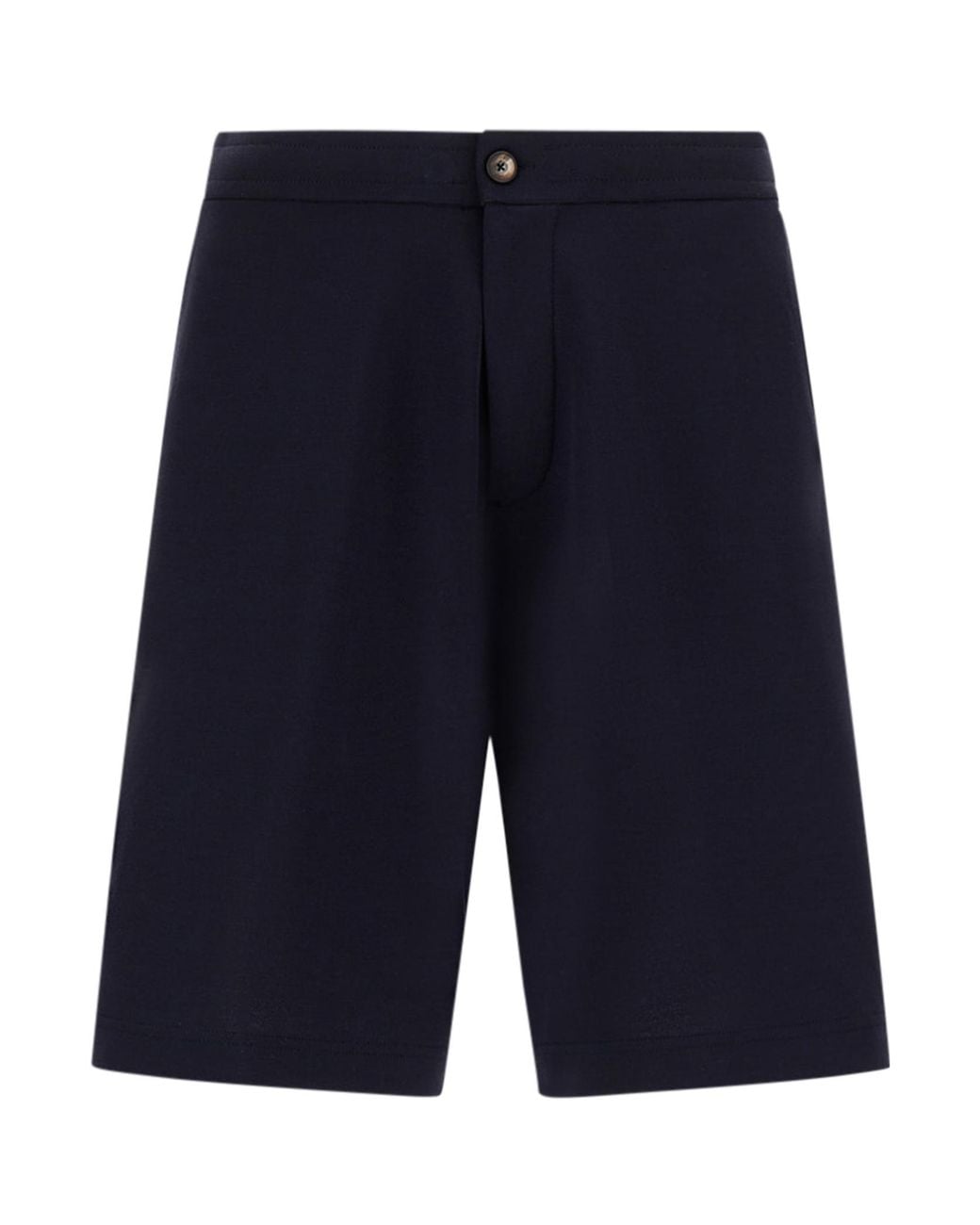 Herno Blue Tailored Cotton Shorts for men