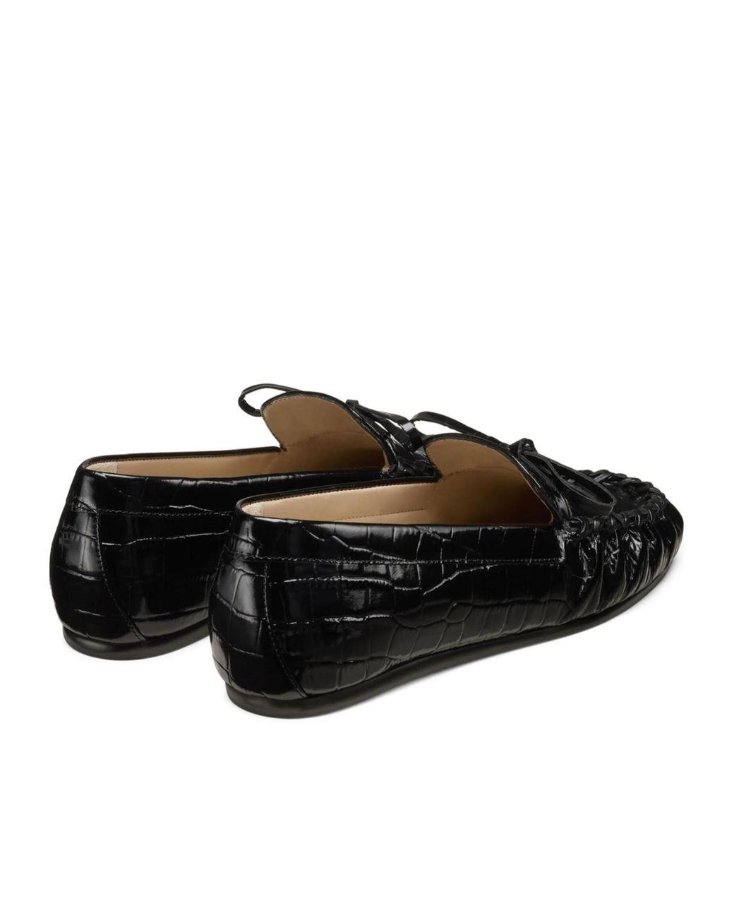 Stuart Weitzman Black Britt Bow Flats