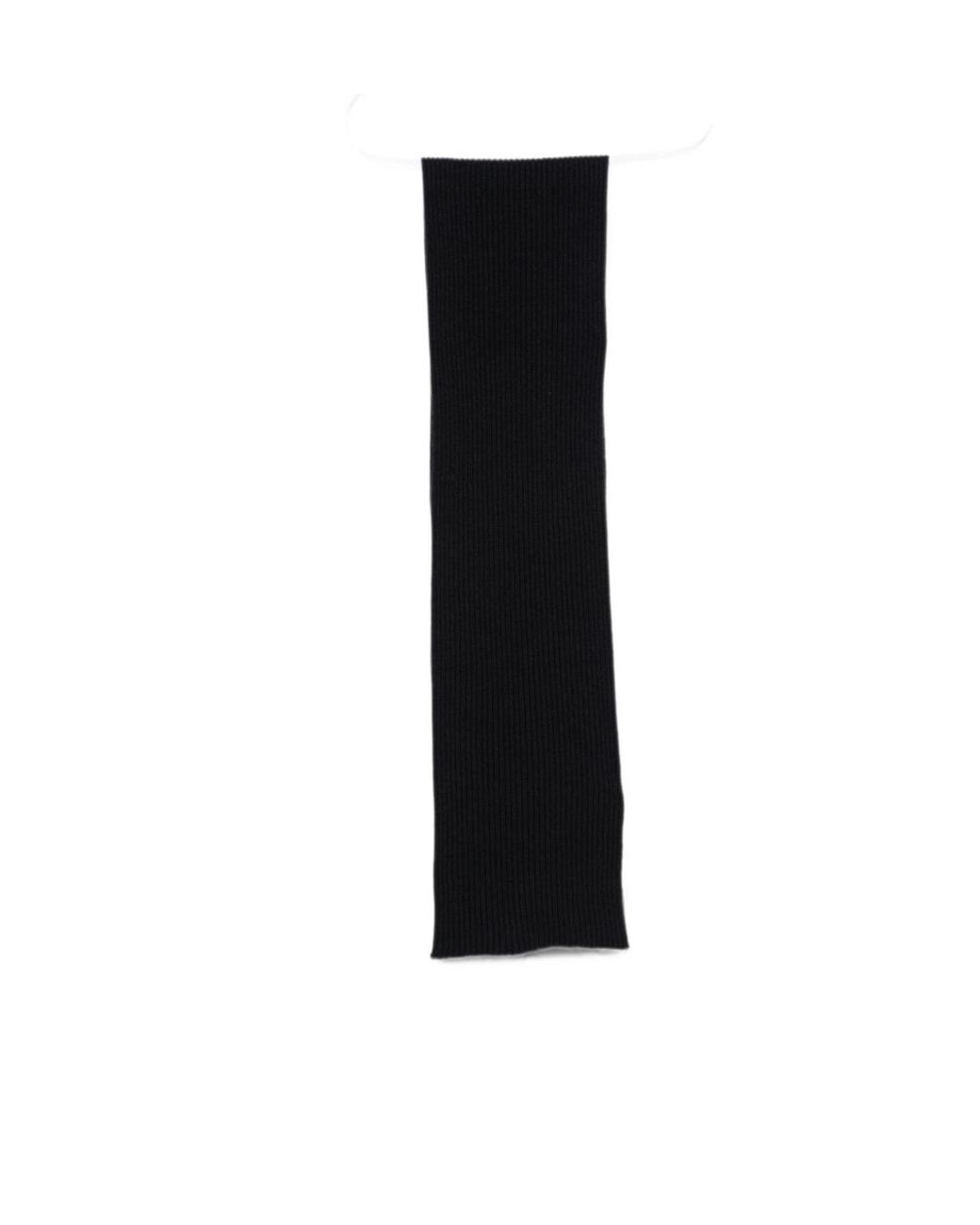 Brioni Black Straight-Edge Scarf for men