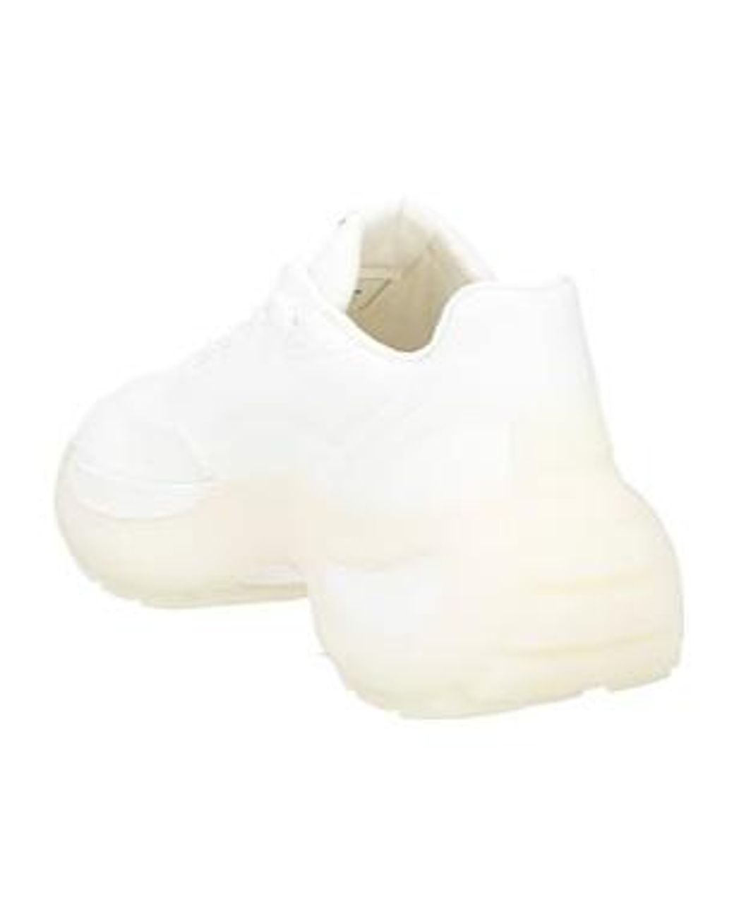 Sportmax White Canvas Platform Sneakers