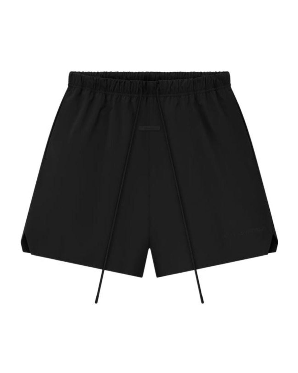 Fear Of God Black Logo Drawstring Shorts for men