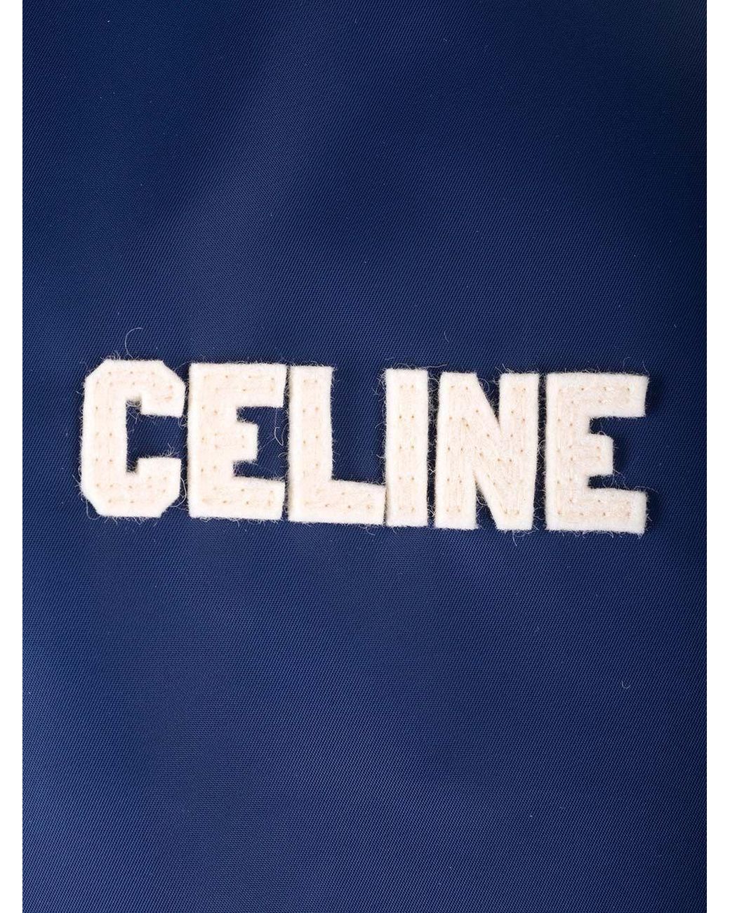 Céline Blue Loose Teddy Jacket for men