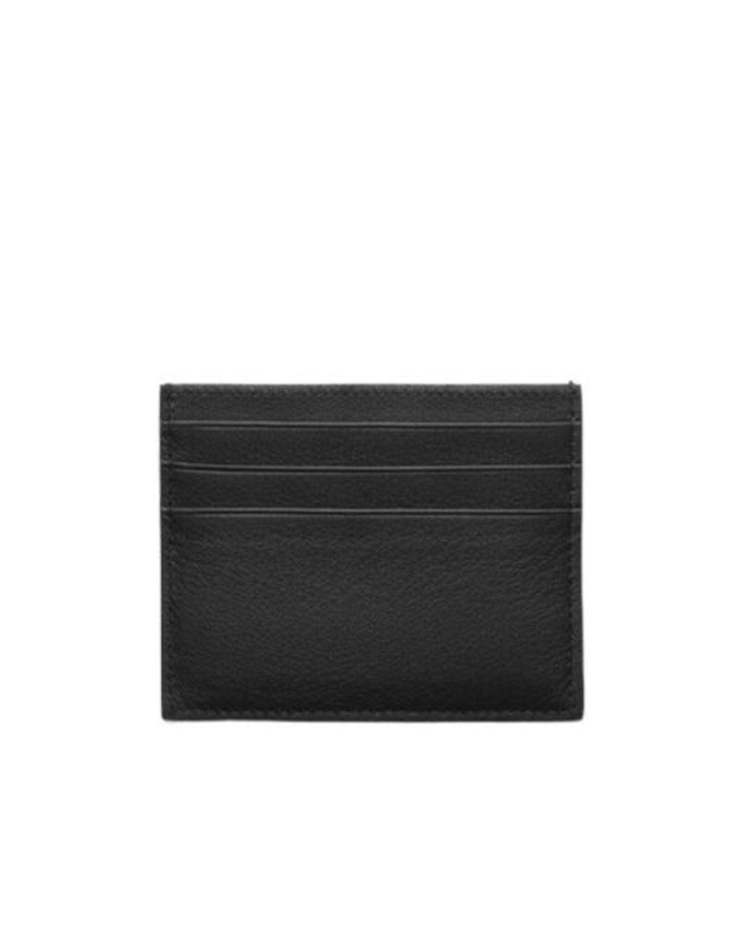 Prada Black Leather Card Holder for men