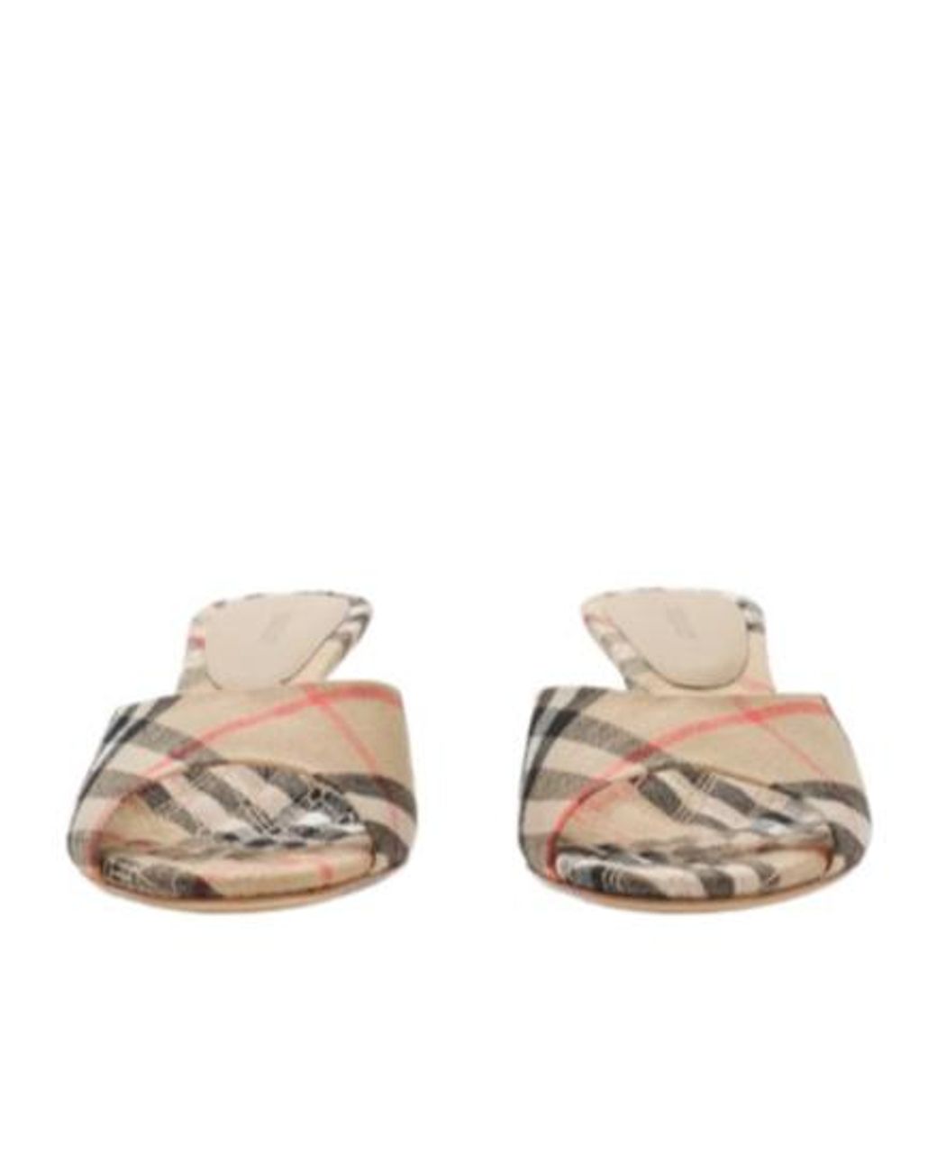Burberry Multicolor Check Mews Low Sandals
