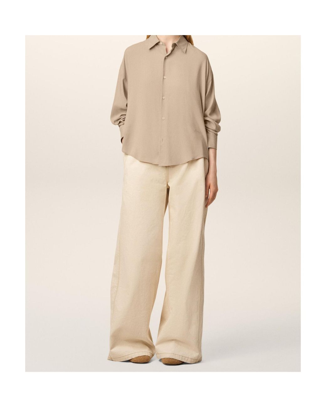 AMI Natural Long Sleeve Shirt for men