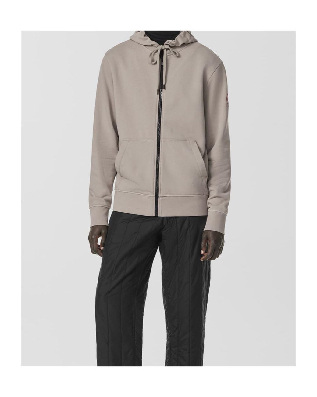 Canada Goose Brown Huron Zipped Long-Sleeved Hoodie for men