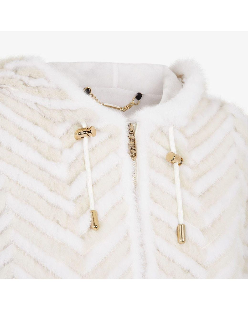 Fendi White Mink Jacket