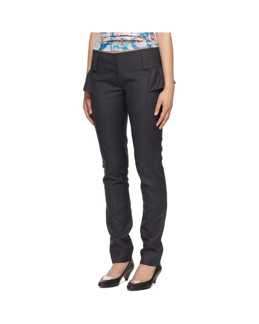 KNWLS Blue Trousers With Belt Loops