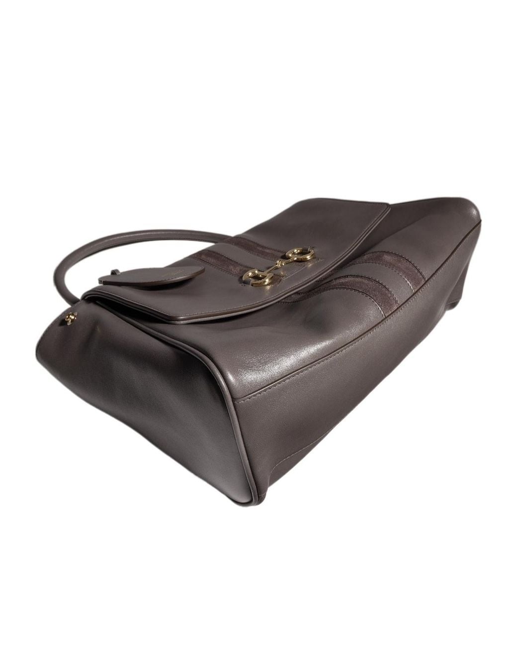 Gucci Brown Paparazzo Medium Top Handle Bag