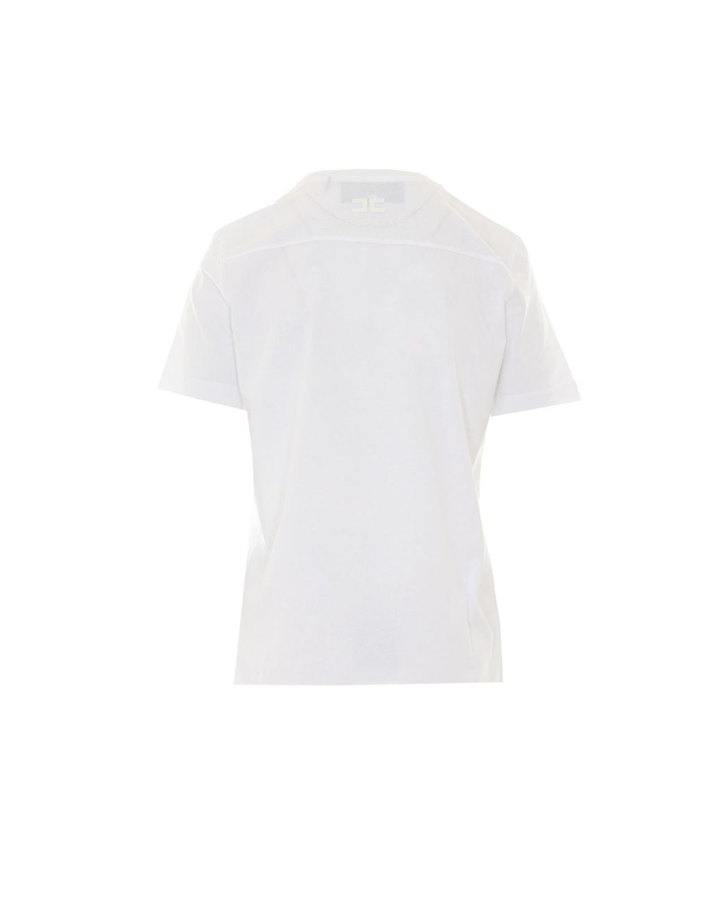 Elisabetta Franchi White Crewneck Short-Sleeved T-Shirt