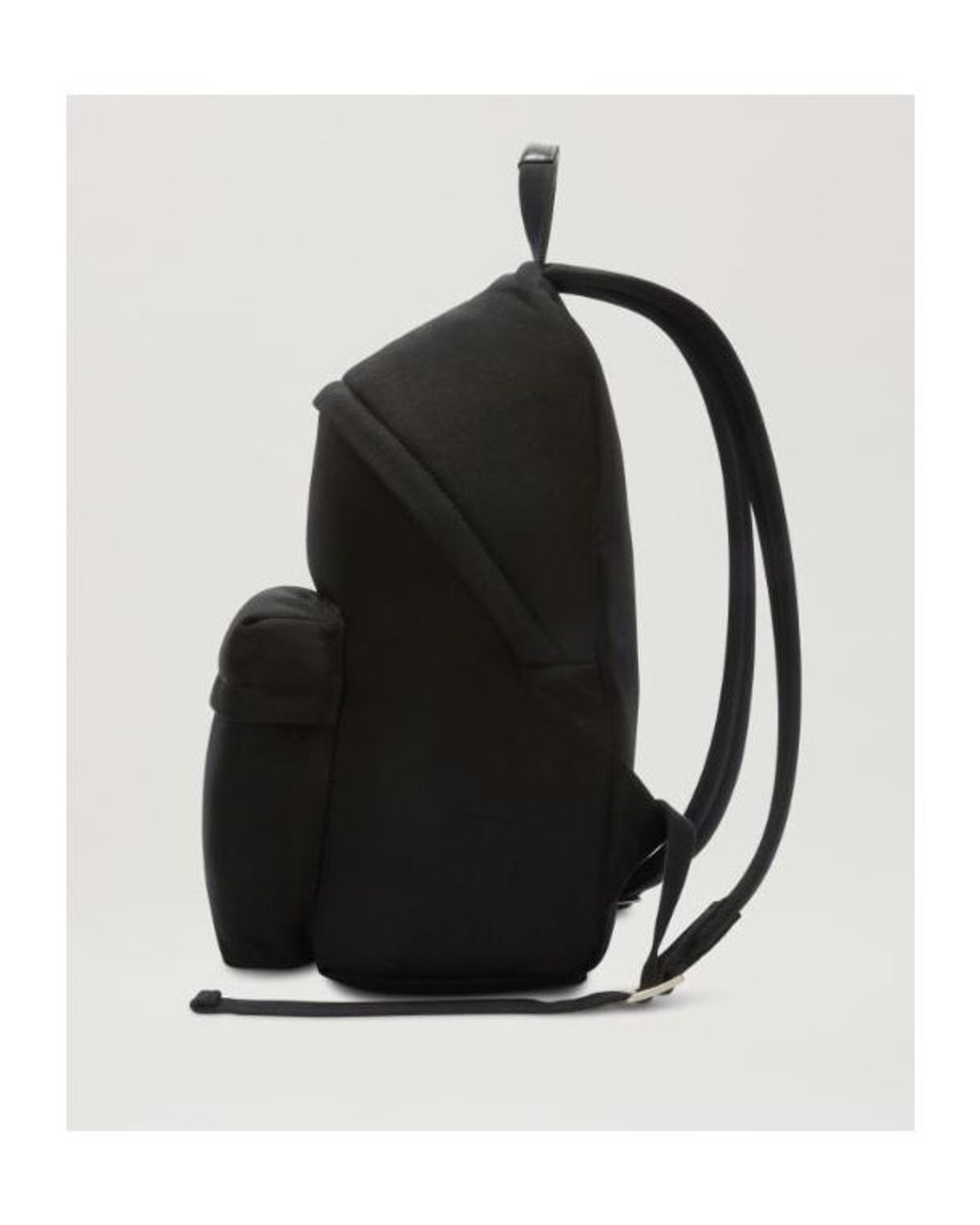 Palm Angels Black Logo Embroidered Zipped Backpack for men