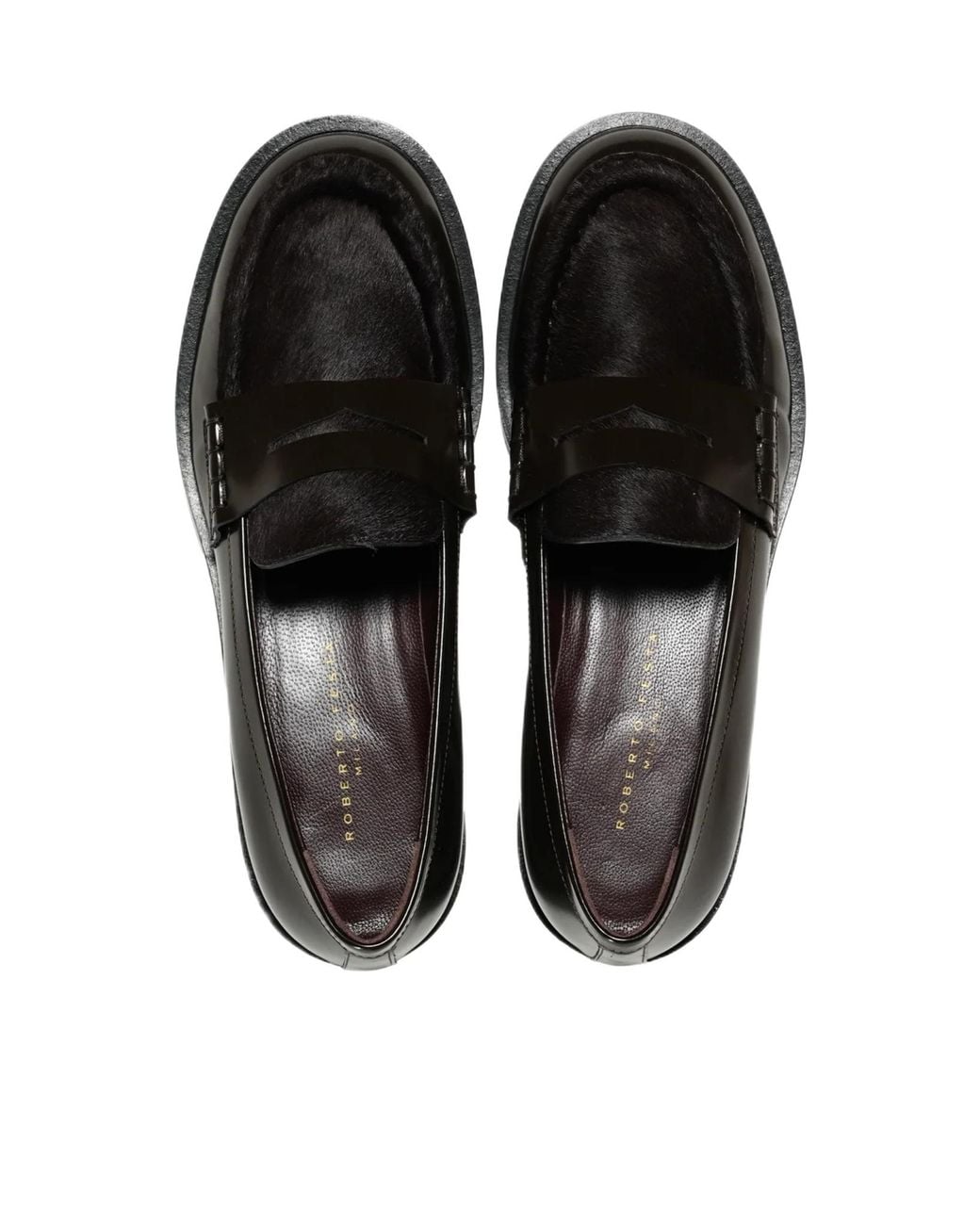 Roberto Festa Black Xander Moccasin Flat Shoes