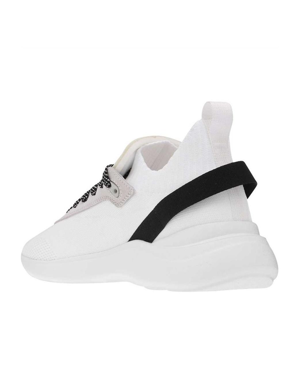 DSquared² White Lace-Up Low-Cut Sneakers for men