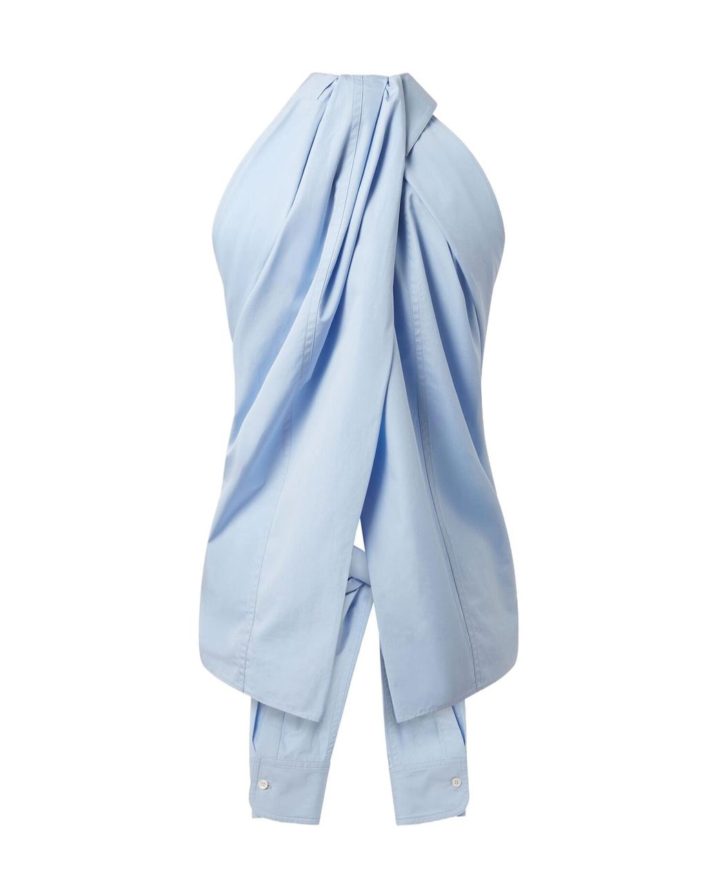 Stella McCartney Blue Halter-Neck Tie-Back Top